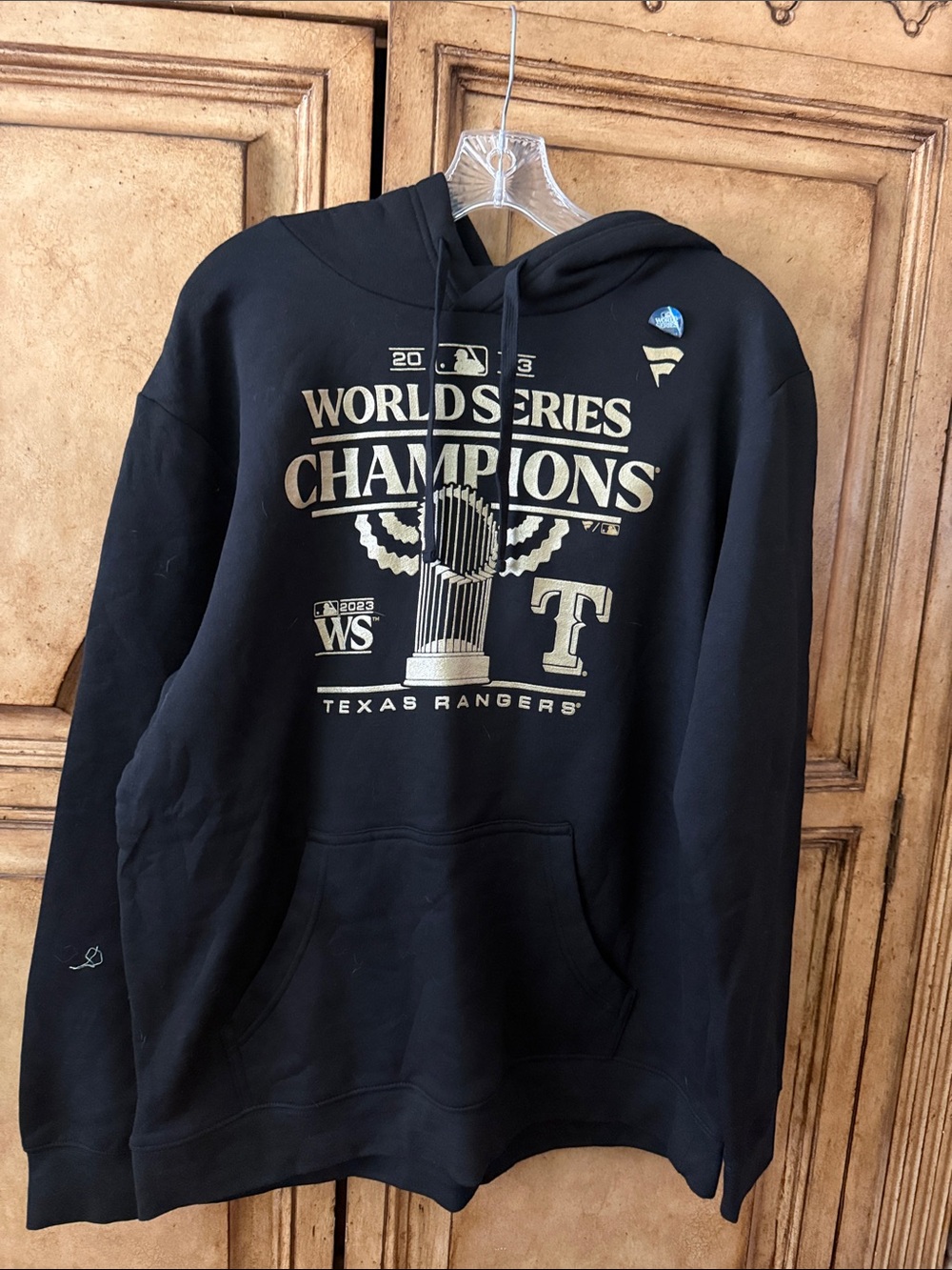 Fanatics Black and Gold Texas Rangers World Series Champions Hoodie